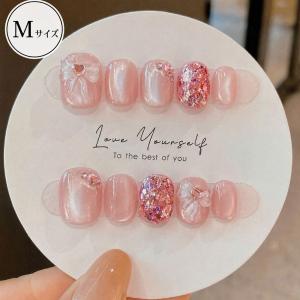 ネイルチップ ベリーショート 短め つけ爪 ハンドメイド 手作り nail tips シンプル 可愛い (ピンクヴェール, ?)
