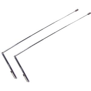ダウジングロッド Lロッド 2本セット コンパクト 金属探知機 ダウジングマシン 探索 伸縮 (シルバー2本)