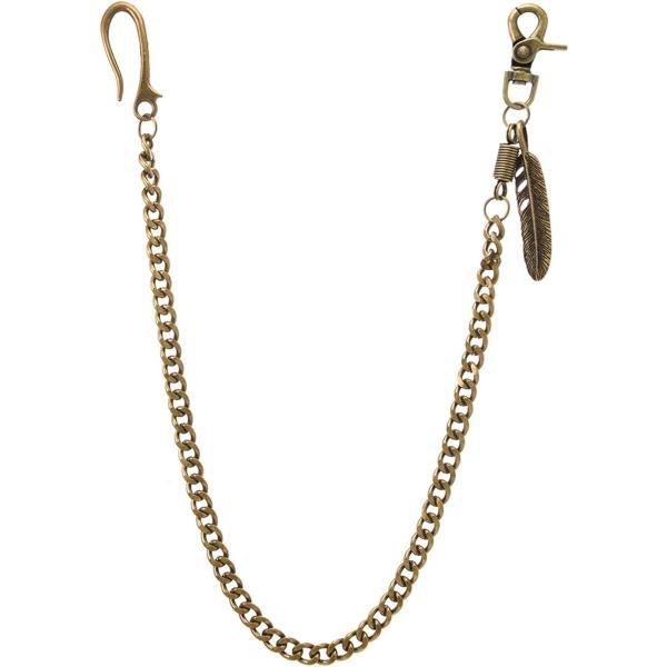 ウォレットチェーン おしゃれ メンズ 財布 アメカジ アクセサリー ブロンズ (アンティークゴールド...