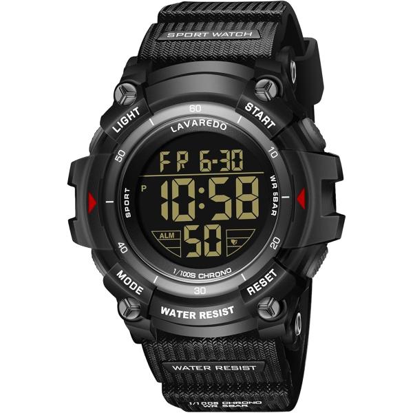 腕時計 メンズ デジタル 多機能 大画面 防水 スポーツ ウォッチ うで時計 おしゃれ シンプル 男...