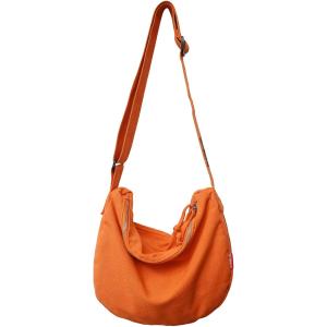 ショルダーバッグ 斜め掛け キャンバストート 無地 軽量 大容量 ラウンドショルダー レディース メ...