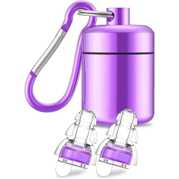 ライブ用 耳栓 睡眠用 安眠グッズ 遮音 シリコン素材 快眠グッズ 遮音フィルター付き 耳せん 工事...