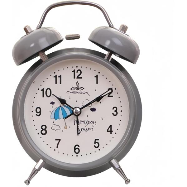 目覚まし時計 子供 大音量 振動 可愛い ベル 置き時計 アナログ オシャレ 標準 振動機能 静音タ...