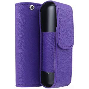 プルームオーラケース 持ち運び便利 Ploom aura用カバー 保護ケース 電子タバコケース オシャレ シンプル スッキリ(パープル)