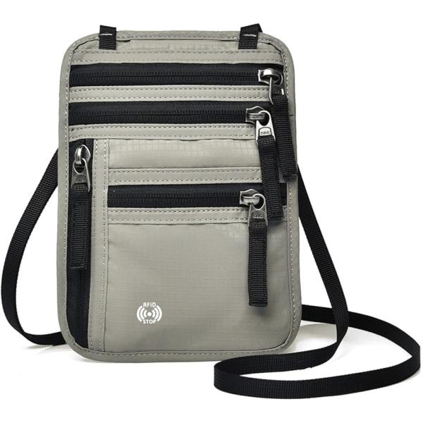 パスポートケース 首下げ スキミング防止 セキュリティポーチ passport case シークレッ...