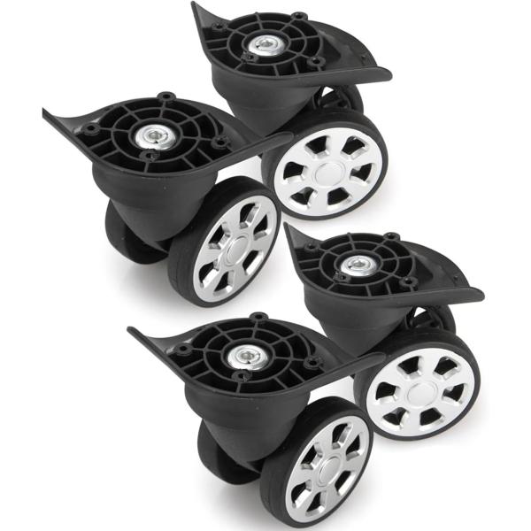 スーツケース キャスター 交換 修理用 車輪 静音 360度回転 トラベルバッグ 補修パーツ 045...