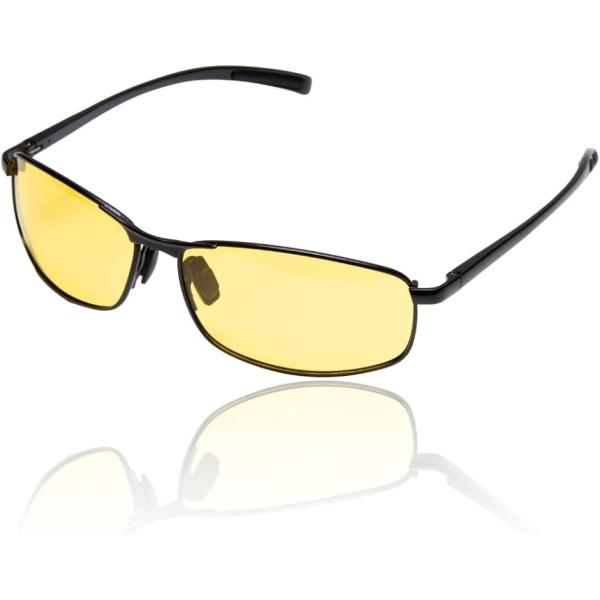 ヴァレリア ハイエンド 偏光 サングラス スプリングヒンジ メタルフレーム(イエロー)