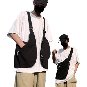 多機能ベスト 着れるバッグ 2way 大容量ポケット LCC対策 釣り アウトドア 旅行 キャンプ(ブラック, Free Size)