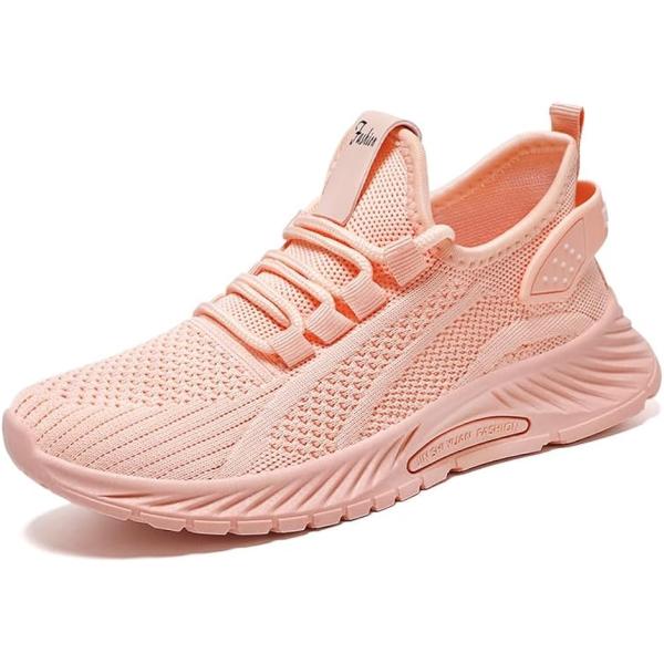 ニットスニーカー レディース おしゃれ 厚底 安い 30代 40代 50代 女性(ピンク,  24....