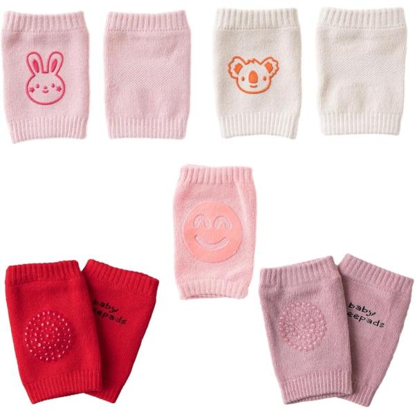 ベビー ニー パッド 5種類 セット ひざあて 赤ちゃん ハイハイ 保護 滑り止め 付き 膝当て ニ...