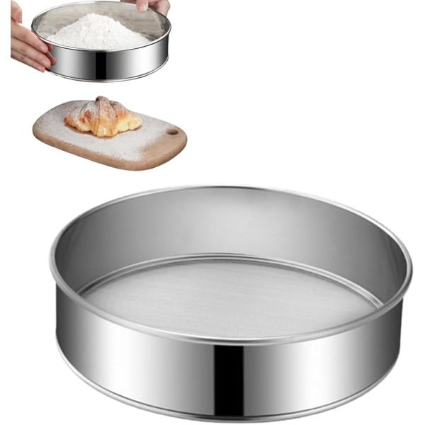 粉ふるい 裏ごし器 裏漉し器 ステンレス製 細かいメッシュ こし器 キッチン用品 (60メッシュ（細...