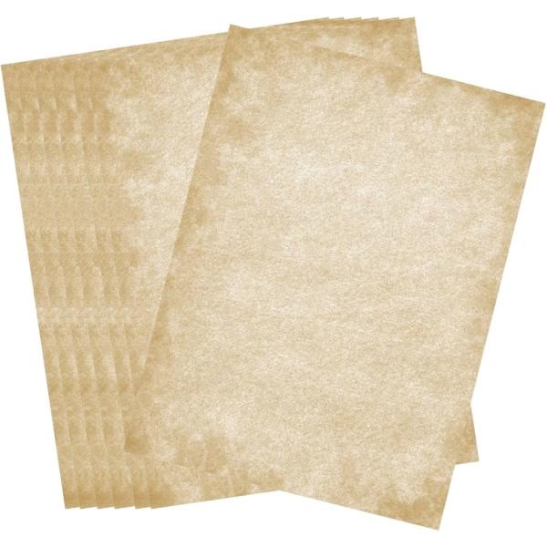 ヴィンテージペーパー ビンテージ アンティーク 紙 A4 印刷 レトロ(Cタイプ 50枚)