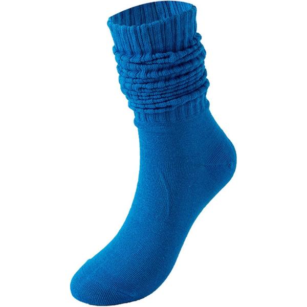 スラウチ ソックス 23-25cm カラー コーデ ハイソックス レディース ルーズソックス (マリ...