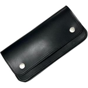 トラッカー ロングウォレット ブラック ○ バイカーズウォレット 本革