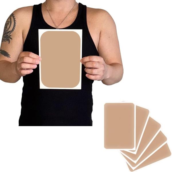 タトゥー隠し シール 刺青 入れ墨 隠す 防水テープ 特大 大判(肌色 5枚セット,  A5)