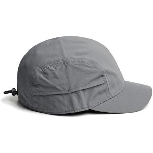 ジェット キャップ 4パネル ショートブリム 通気性 大きいサイズ メンズ(グレー,  XL)