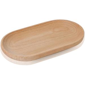 キャッシュトレイ 木製 トレー 小物置き カルトン コイントレー カフェ (ナチュラル, 1個)