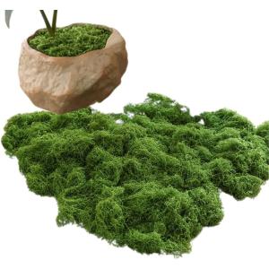 フェイクグリーン 苔 盆栽 フェイクモス 人工苔 テラリウム 光触媒 リアル おしゃれ 造花 (グリーン, 100g)