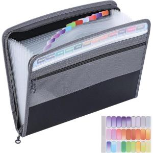 A4 13ポケットファイルケース ブラック