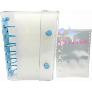 シール帳 A7 バインダー 推し活 トレカ チェキ シール交換 透明