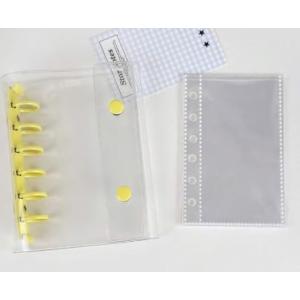 シール帳 A7 バインダー 推し活 トレカ チェキ シール交換 透明