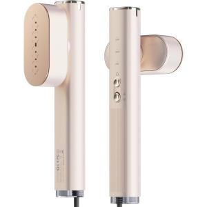 衣類スチーマー かけたまま スチームアイロン 100-240V 海外対応濡れずにすぐに着られるx大量超微細スチーム ハンディ (グレー)