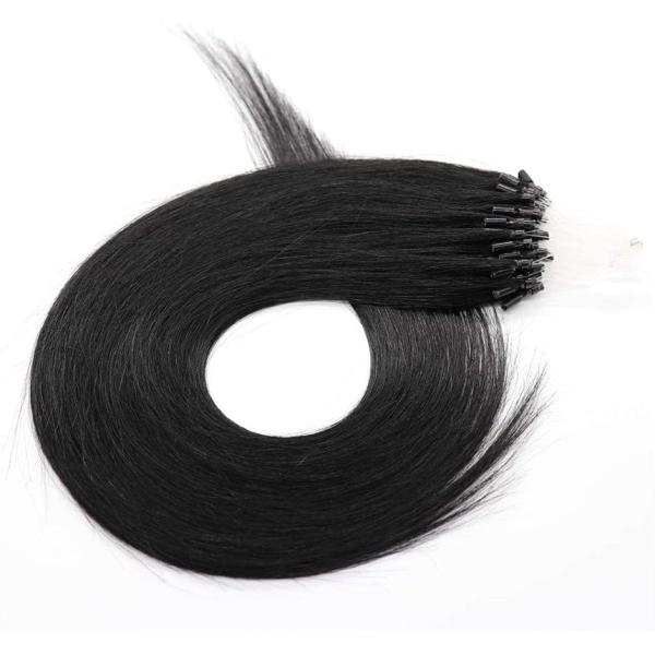 人毛 ring loop hair チップエクステ レミーエクステ カラー ウィッグ 50本(1#,...