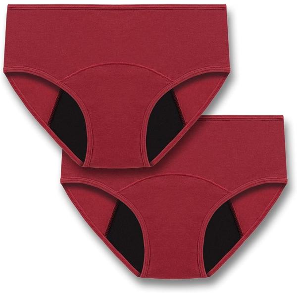 サニタリーショーツ 吸水 生理用 綿 2枚セット 防水 レディース 下着 インナー 防水パンツ 全3...