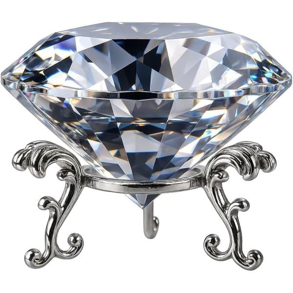 クリスタル ダイヤモンド ペーパーウェイト ディスプレイ ネイル インテリア サンキャッチャー(クリ...