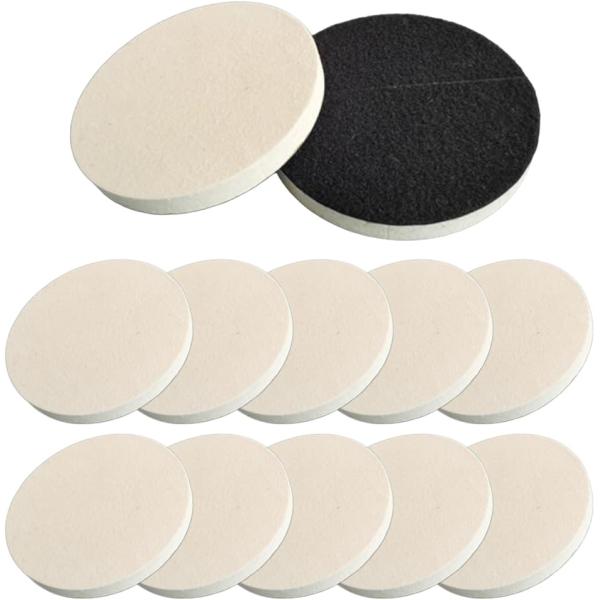 マジック式 羊毛 ポリッシャーパッド 研磨パッド 表面磨き ガラス 金属 石材 仕上げ パフパッド(...