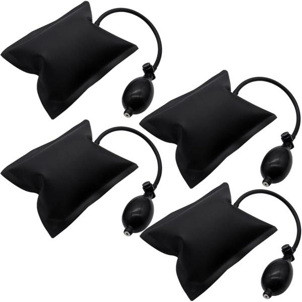 エアーウエッジ エアージャッキ ジャッキアップ 工具 200kg対応 4個セット (ブラック)