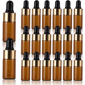 遮光瓶 スポイト ガラス 小瓶 小分け アロマオイル 精油 保存容器 おしゃれ 20本セット (3ml)