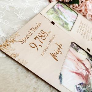 木製 子育て感謝状 手書きメッセージ彫刻 両親...の詳細画像3