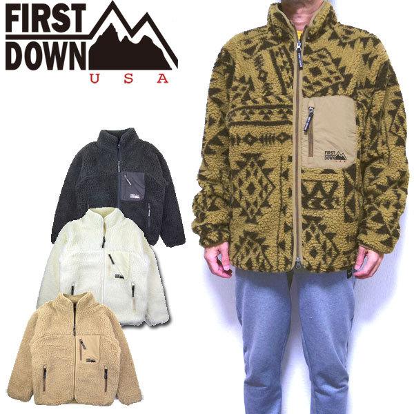 ファーストダウン ボア ジャケット FIRST DOWN メンズ レディース フリース アウトドア ...