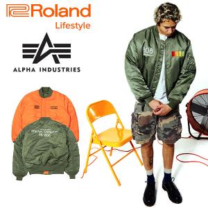 アルファ インダストリーズ アウター alpha MA-1 Roland ジャケット メンズ 808 Flight Jacket RL23W018｜reason