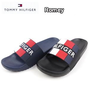 トミーヒルフィガー メンズ サンダル ブランド シャワー TM ROMEY RUBBER SANDAL TOMMY HILFIGER