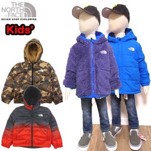 ノースフェイス キッズ ジャケット フリース アウター リバーシブル THE NORTH FACE 迷彩 男の子 Rvs Mt Chimbo Fullzip Hoodie 2023冬 セール ボア NF0A82YO