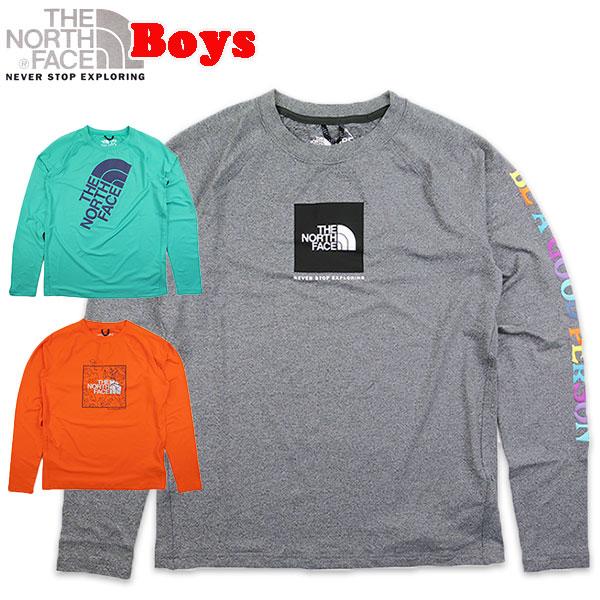 ノースフェイス キッズ Tシャツ 長袖 ラッシュガード 水着 THE NORTH FACE Amph...