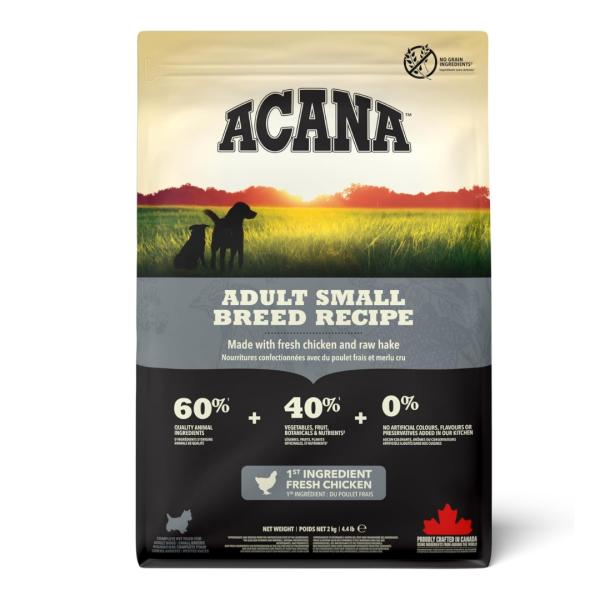 アカナ (ACANA) ドッグフード アダルトスモールブリード [国内正規品] 2キログラム (x ...