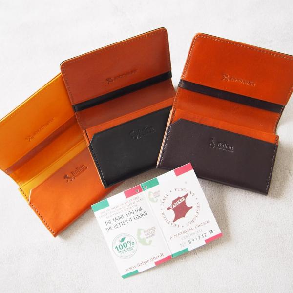 アーノルドパーマー 名刺入れ ビジネスカードケース イタリアンレザー メンズ トリコロール刺繍 IT...