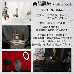 背景布 3m×4m 大型 無地 バックスクリー...の詳細画像3