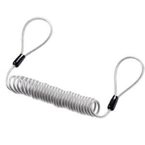 アウトレット eセキュリティ　カールコード ワイヤー PC パソコン 盗難防止 在庫限り