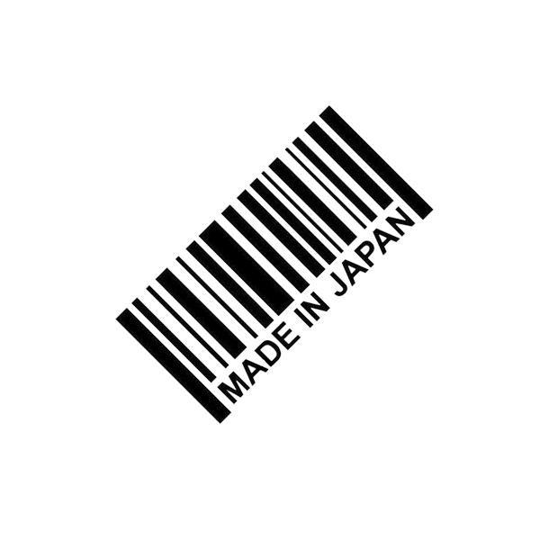 バーコード MADE IN JAPAN ステッカー メイドインジャパン 国産 ワンポイント バイク ...