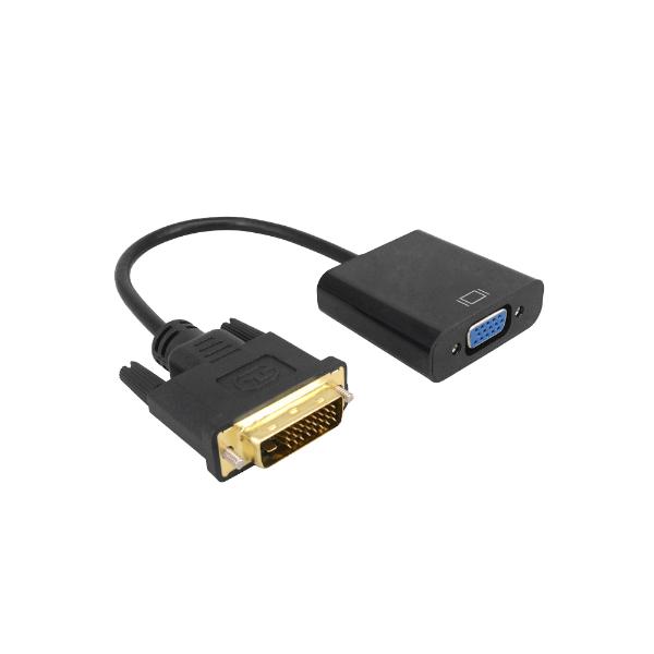DVI VGA 変換ケーブル 変換アダプタ VGAケーブル DVI-D 24+1 to VGA 変換