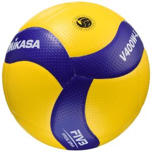 ミカサ(MIKASA) バレーボール 軽量4号 日本バレーボール協会検定球 小学生用 イエロー/ブルー V400W-L 推奨内圧0.3(kg｜rebon