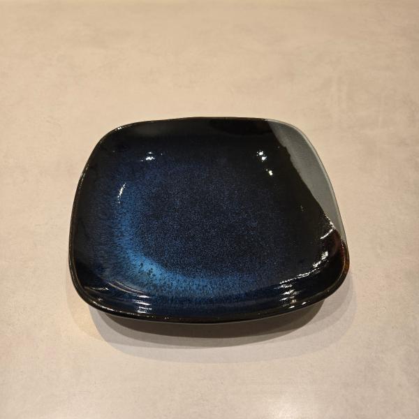 小石原焼 KADOMARU 四角皿 20cm プレート 秀山窯 陶器 器 掛け分け