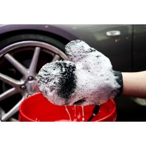 ホイールミット　洗車　ホイール　スポンジ　マイクロファイバー　傷防止　インナー　手袋　洗車用品　RE...