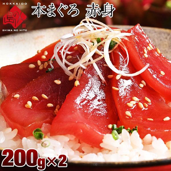 マグロ 地中海産 本マグロ 赤身 約200g 柵×2 送料無料 まぐろ 北海道産 北海道 島の人 内...