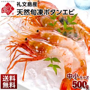 えび エビ 海老 旬凍 ボタンエビ 北海道 礼文島産 旬凍 中小サイズ 500g ギフト グルメ プレゼント用 内祝