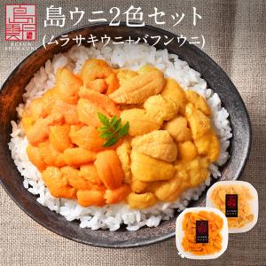 ウニ 北海道 礼文 利尻島産 島うに 2色食べ比べセット 170g エゾバフンウニ80g・キタムラサキウニ90g 雲丹 塩水ウニ｜島の人